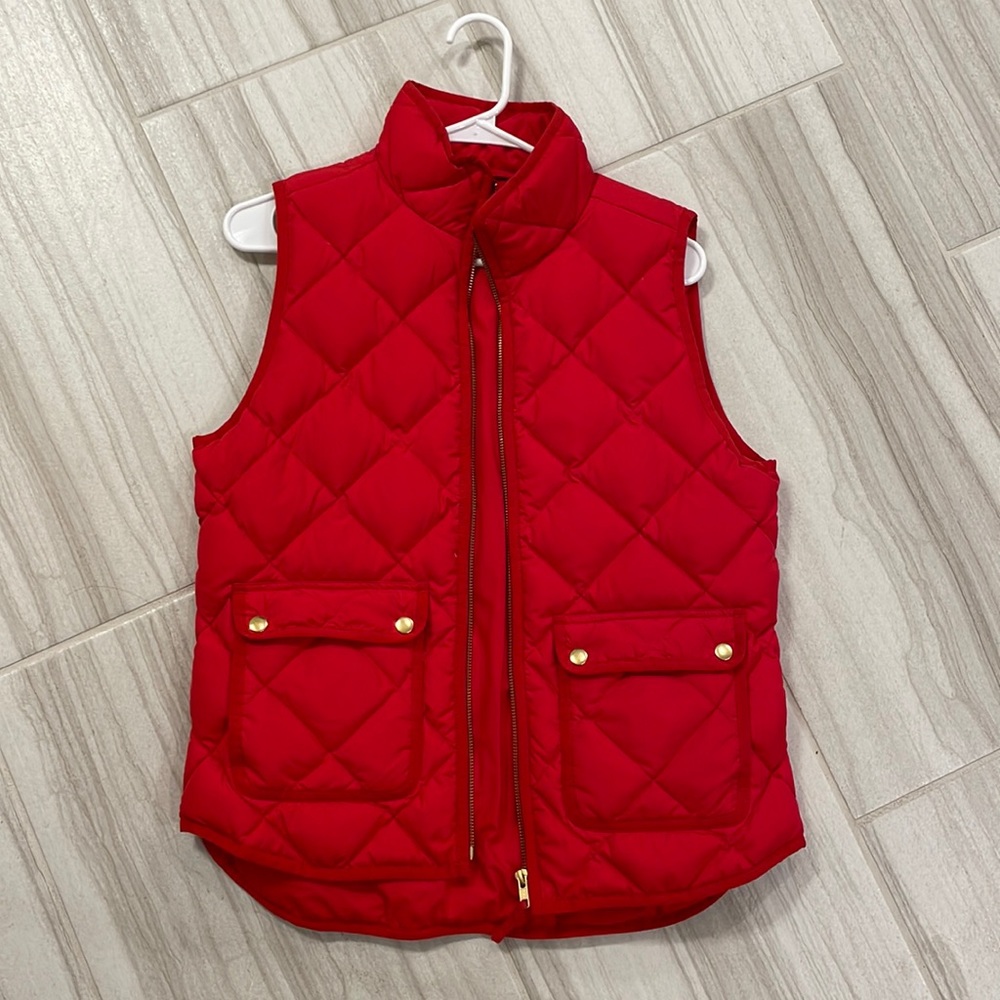 J.crew size Small red vest!